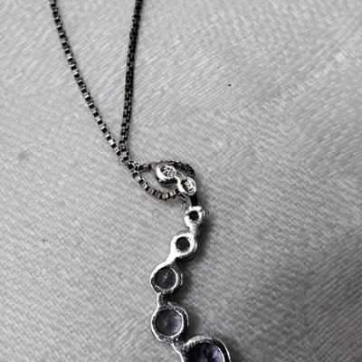 Amethyst 925 16" Necklace