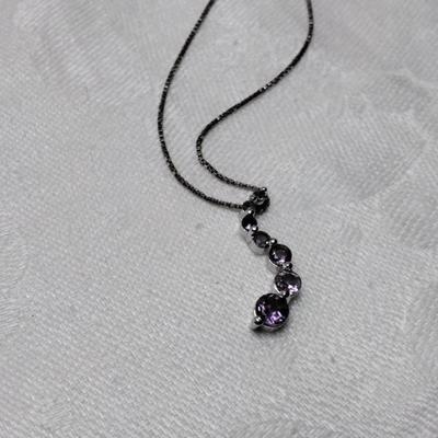 Amethyst 925 16" Necklace