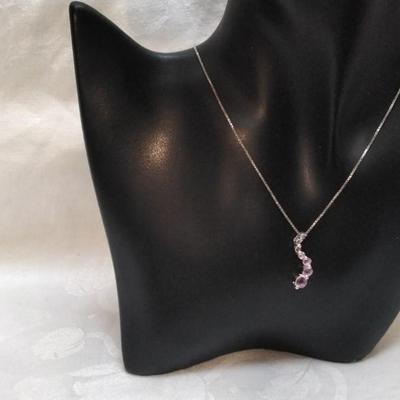Amethyst 925 16" Necklace