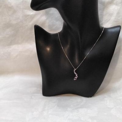 Amethyst 925 16" Necklace