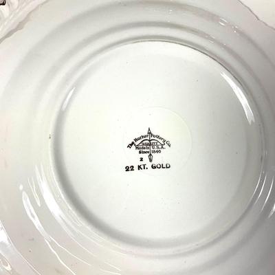 1485 Lot of Czecklesvokian China and 22kt Gold Harker Pottery China