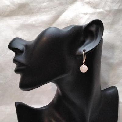 Rose Quartz 925 Earrings
