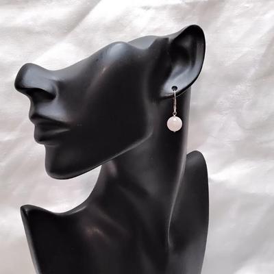Rose Quartz 925 Earrings
