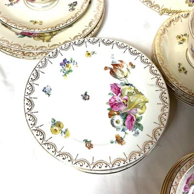 1482 Set of Vintage Bavaria China Contiental Ivory