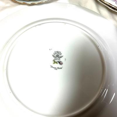 1490 Set of Vintage Tuscan and Sango China "Dawn Rose"