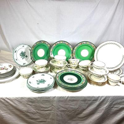 1492 Large Lot of Green Colored Various Makers China