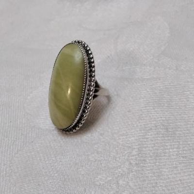 Rare Green Turquoise LSP CO. 925 Ring Size 5