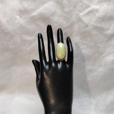 Rare Green Turquoise LSP CO. 925 Ring Size 5