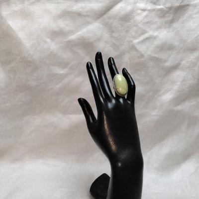 Rare Green Turquoise LSP CO. 925 Ring Size 5
