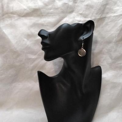 Aztec Coin Mexico 925 Earrings
