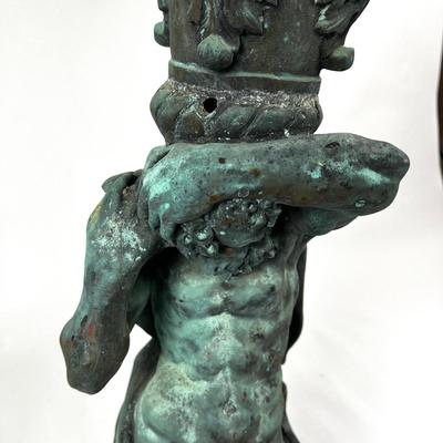 1499 Atlas Garden Statue Water Feature Mythological Spelter Figure