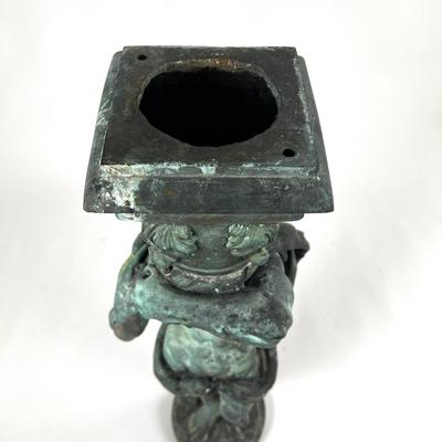 1499 Atlas Garden Statue Water Feature Mythological Spelter Figure