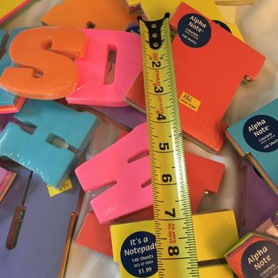 Letter Shaped post it Notes