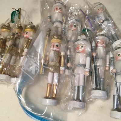 Holly adler gold and silver wood nutcrackers