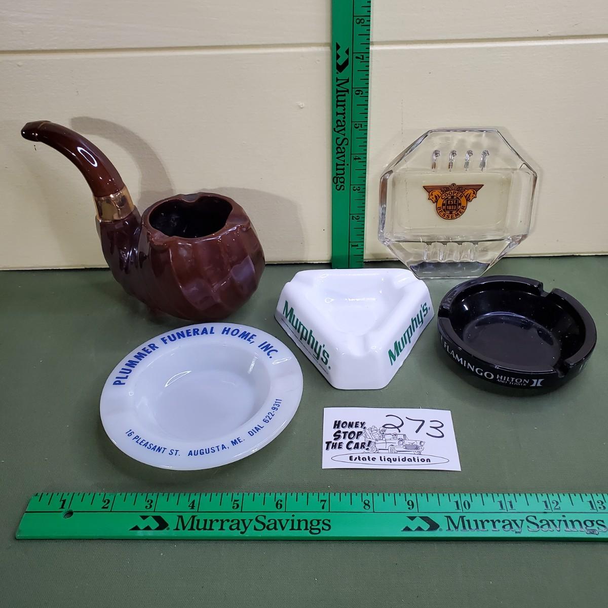 Variety of Vintage Ashtrays