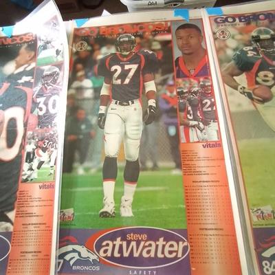 THREE LAMINATED BRONCOS-DAVIS-ATWATER AND SHARP