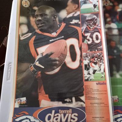 THREE LAMINATED BRONCOS-DAVIS-ATWATER AND SHARP