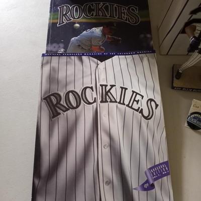 COLORADO ROCKIES BOBBLEHEADS-COORS BAT BOTTLES- PINS AND MORE