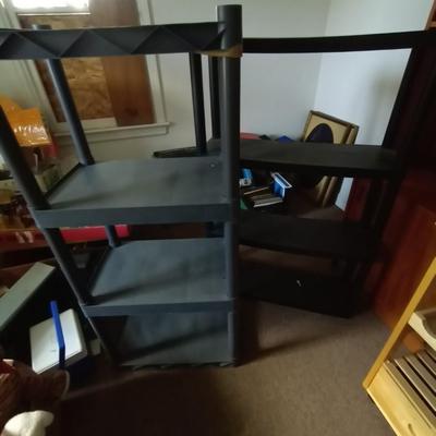 TWO PLASTIC SHELVING'S