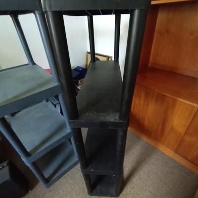 TWO PLASTIC SHELVING'S
