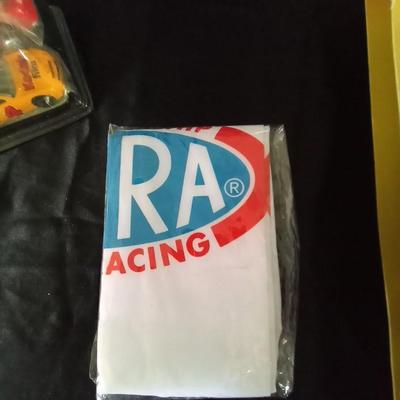 HOT WHEELS AND OTHER RACING CARS- TRACKS AND RACING SHIRT