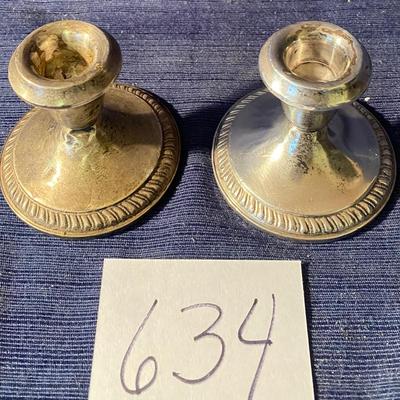 Sterling Silver Candle Holders