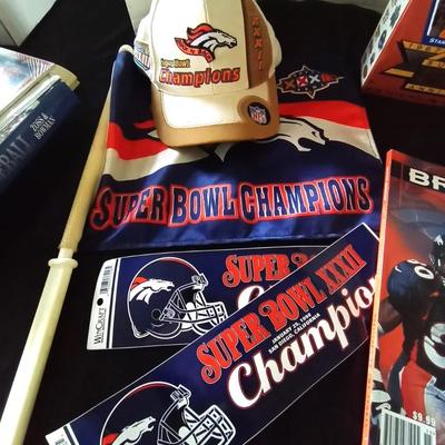 BRONCO SUPERBOWL-ELWAY-AND COLLECTIBLE ITEMS
