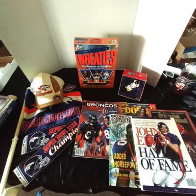 BRONCO SUPERBOWL-ELWAY-AND COLLECTIBLE ITEMS