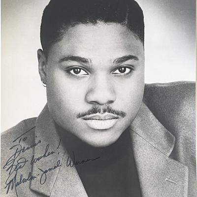 Cosby Show actor Malcolm-Jamal Warner signed photo