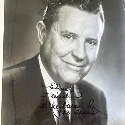 USS Texas Ralph Yarborough signed photo