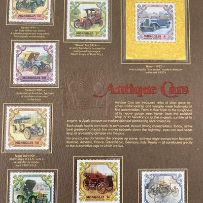 Antique Cars Stamp Set