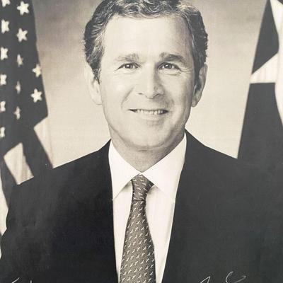 George W. Bush facsimile signed print