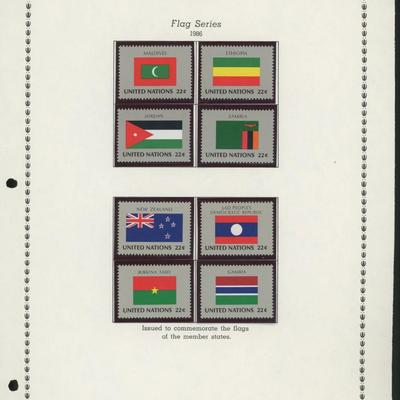 United Nations New York Stamps 1986
