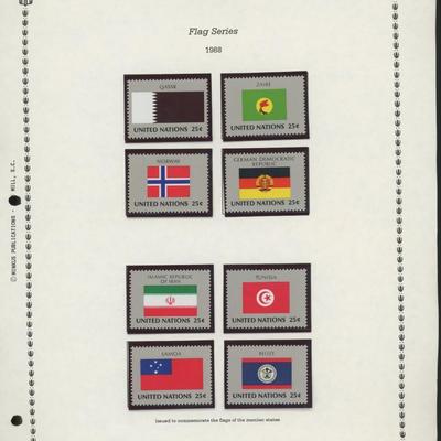United Nations New York Stamps 1988