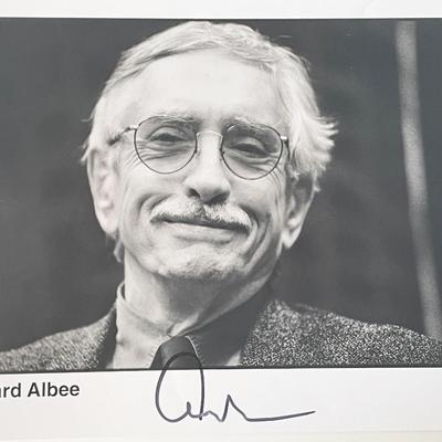 Author Edward Albee signed photo
