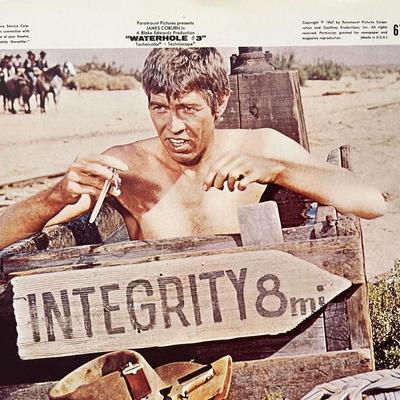 Waterhole #3 James Coburn original 1967 vintage movie photo