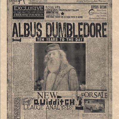 Harry Potter The Daily Prophet Flyer Print