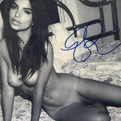 Emily Ratajkowski signed photo