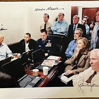 White House Situation Room National Security Team signed photo