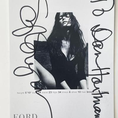 Model Stephanie Seymour signed photo