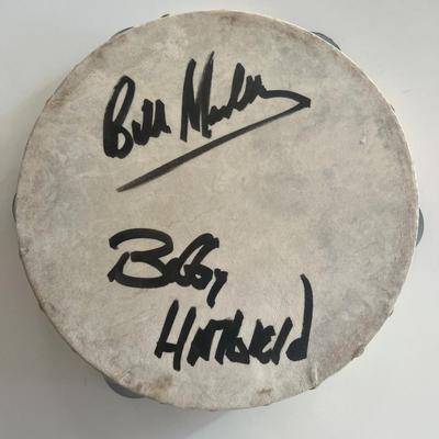 The Righteous Brothers signed tambourine