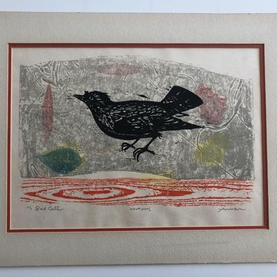 Irving Amen Signed Print - Bird Song - A/P Artist's Proof