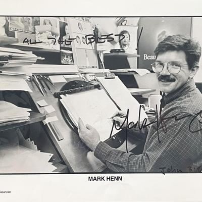 Disney artist Mark Henn signed photo