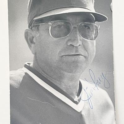 Jim Frey signed photo post card