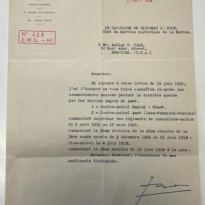1935 French republic letter 