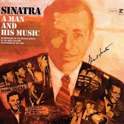 Frank Sinatra signed "Sinatra: A Man and His Music" album