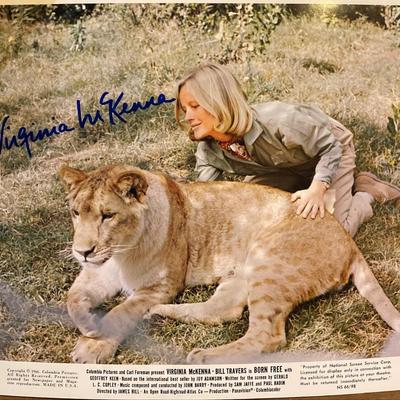 Born Free Virginia McKenna
signed mini lobby card 