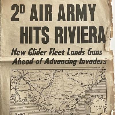 WWII 1944 Daily News Original Vintage Newspaper