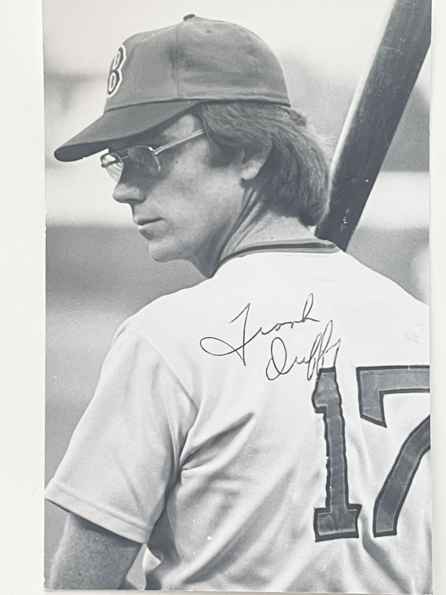 Boston Red Sox Frank Duffy signed photo post card