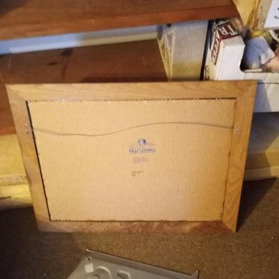 SAMUEL ADAMS TIN SIGN AND FRAMED RAINER DRAFT MIRROR